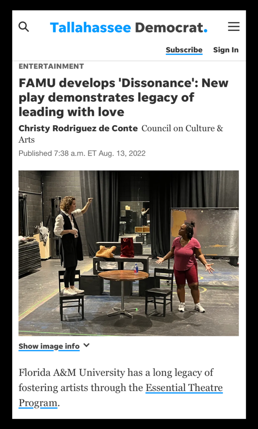 Tallahassee Democrat Article